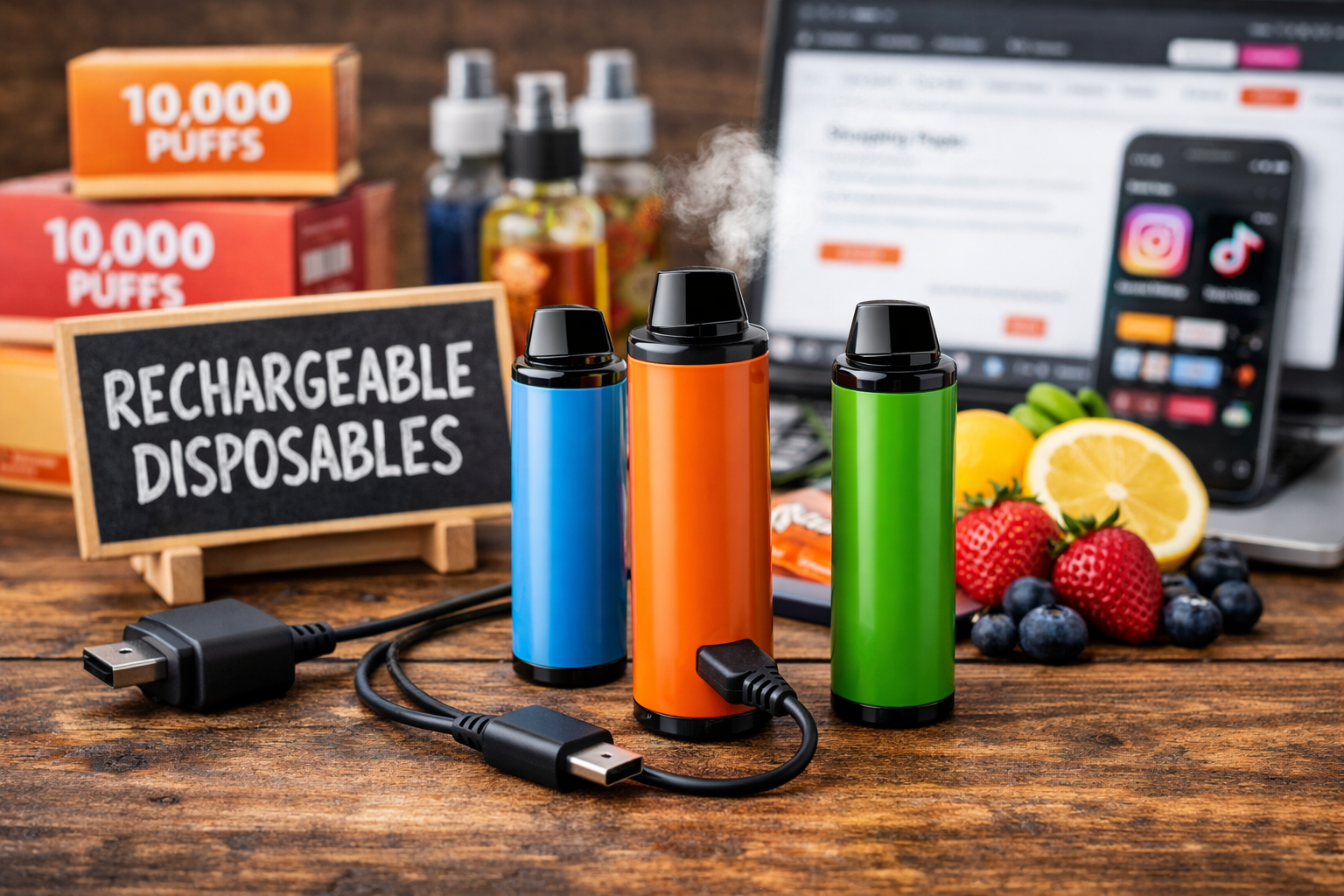 Rechargeable Disposable Vapes: Why They Are Trending vapeorder.in Rechargeable Disposable Vapes: Why They Are Trending vapeorder.in