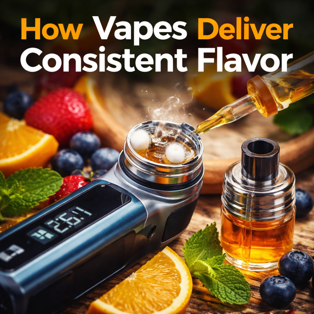 How Consistent Flavor Delivery Is Achieved in Vapes