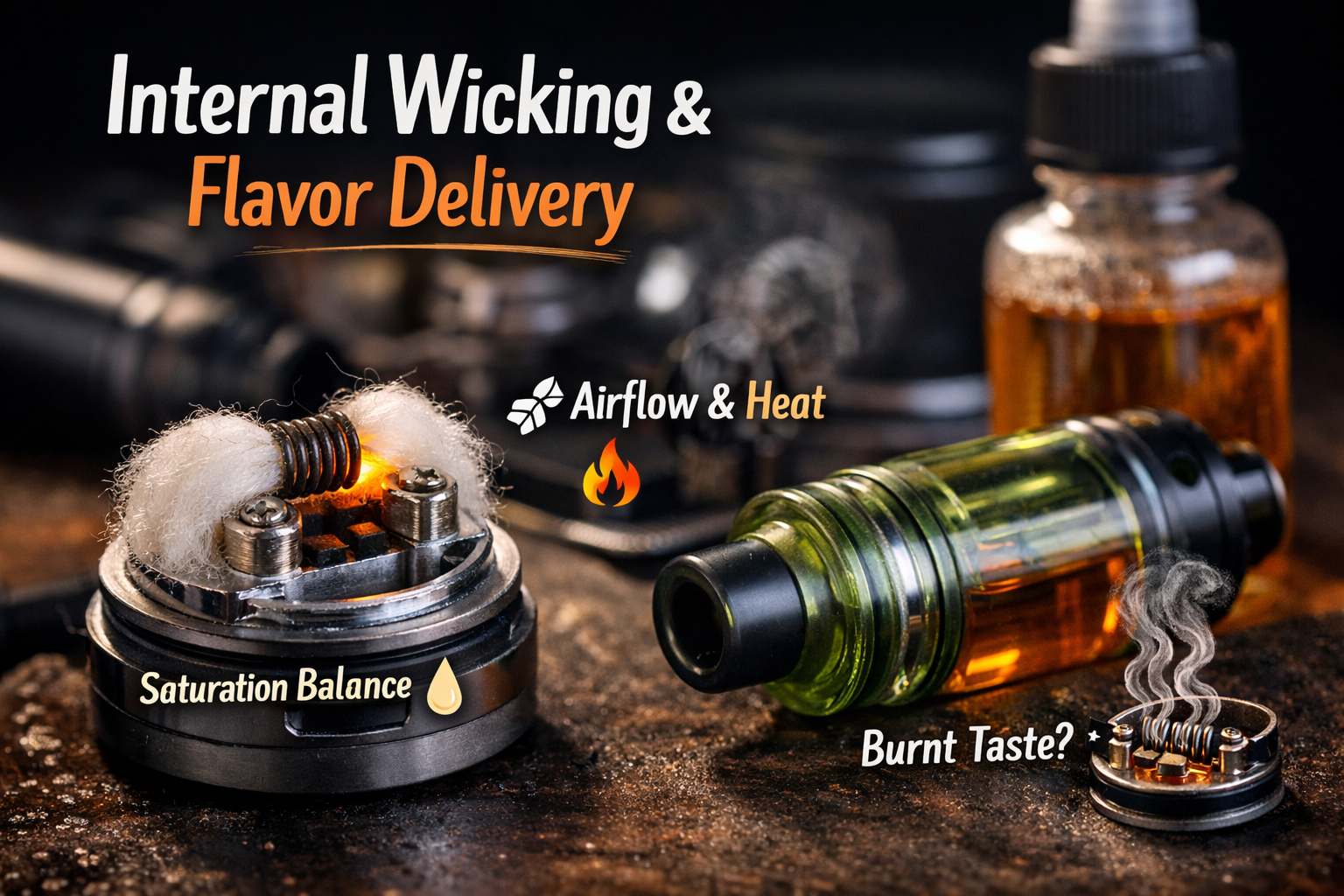 How Internal Wicking Affects Flavor Delivery