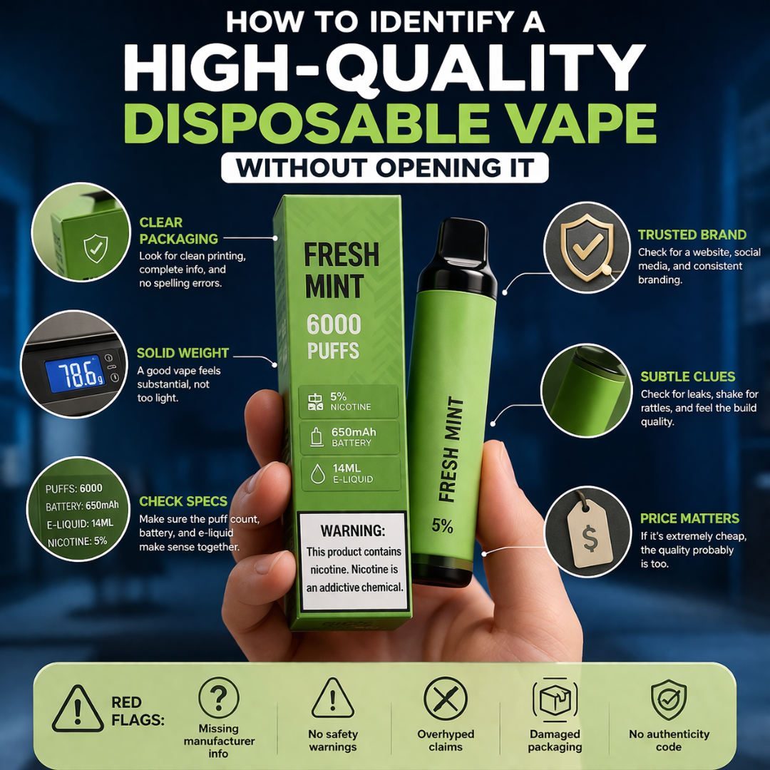How to Identify a High-Quality Disposable Vape Without Opening It