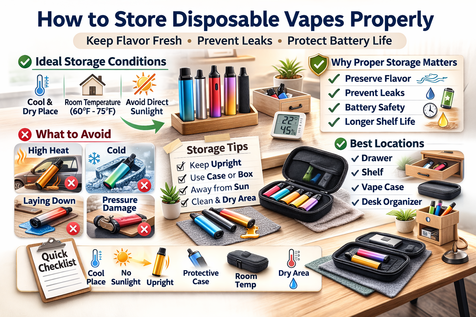 How to store disposable vapes
