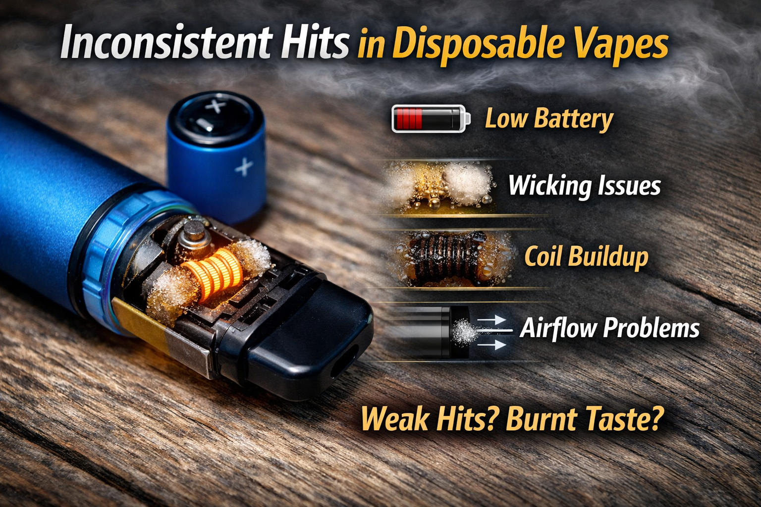 What Causes Inconsistent Hits in Disposable Vapes
