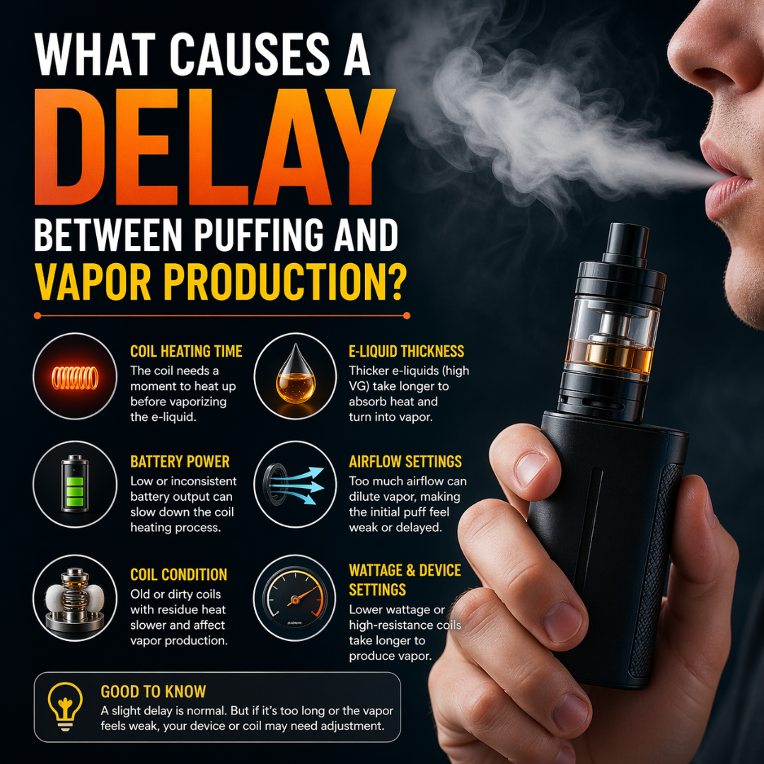 What Causes a Delay Between Puffing and Vapor Production