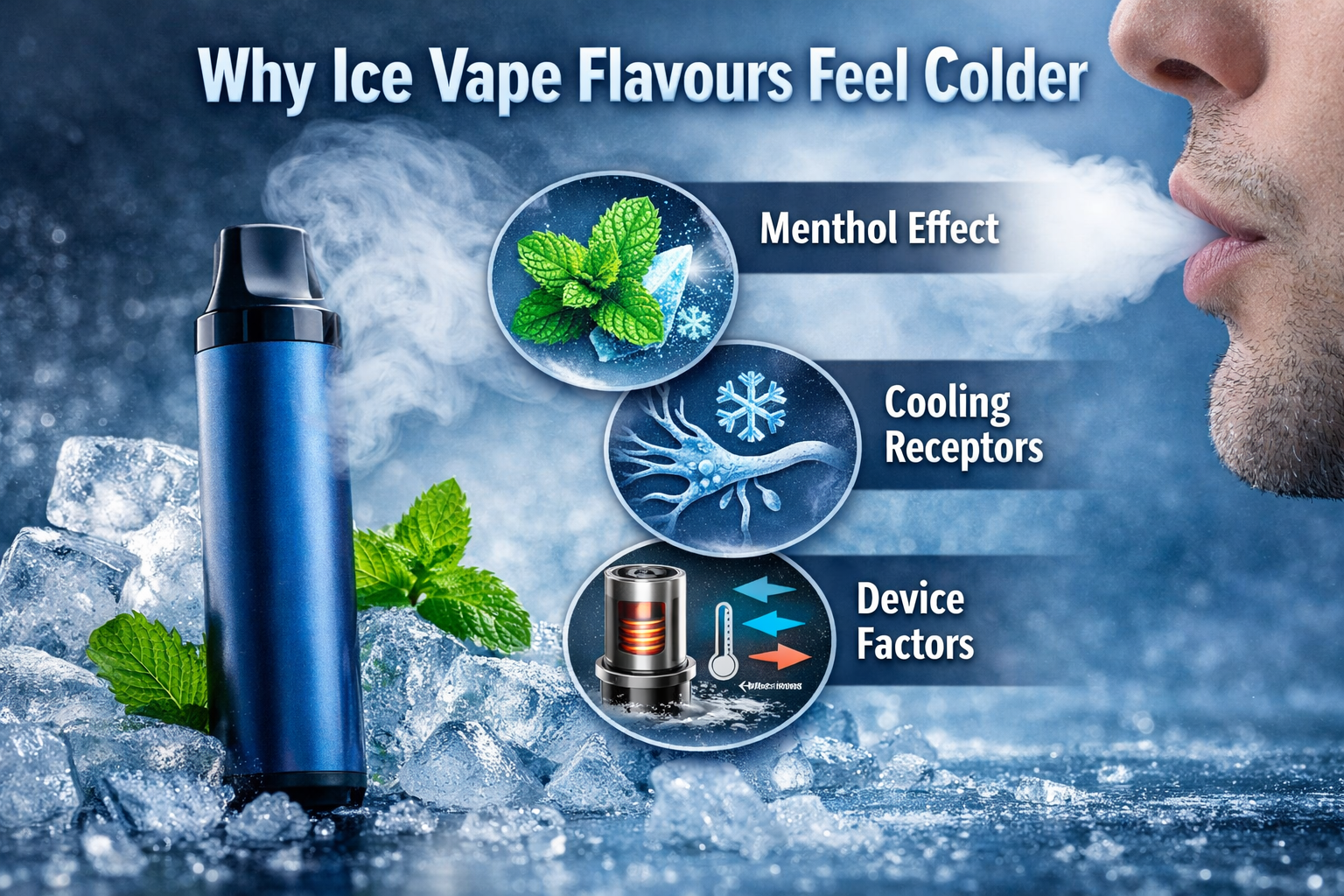 Why Ice Flavours Feel Colder in Vapes
