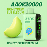 AAOK 20000 Honeydew Bubblegum puff disposable vape product image