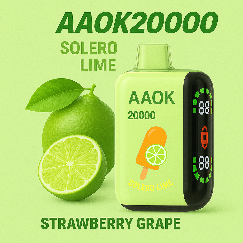 AAOK 20000 Strawberry grape flavored disposable vape