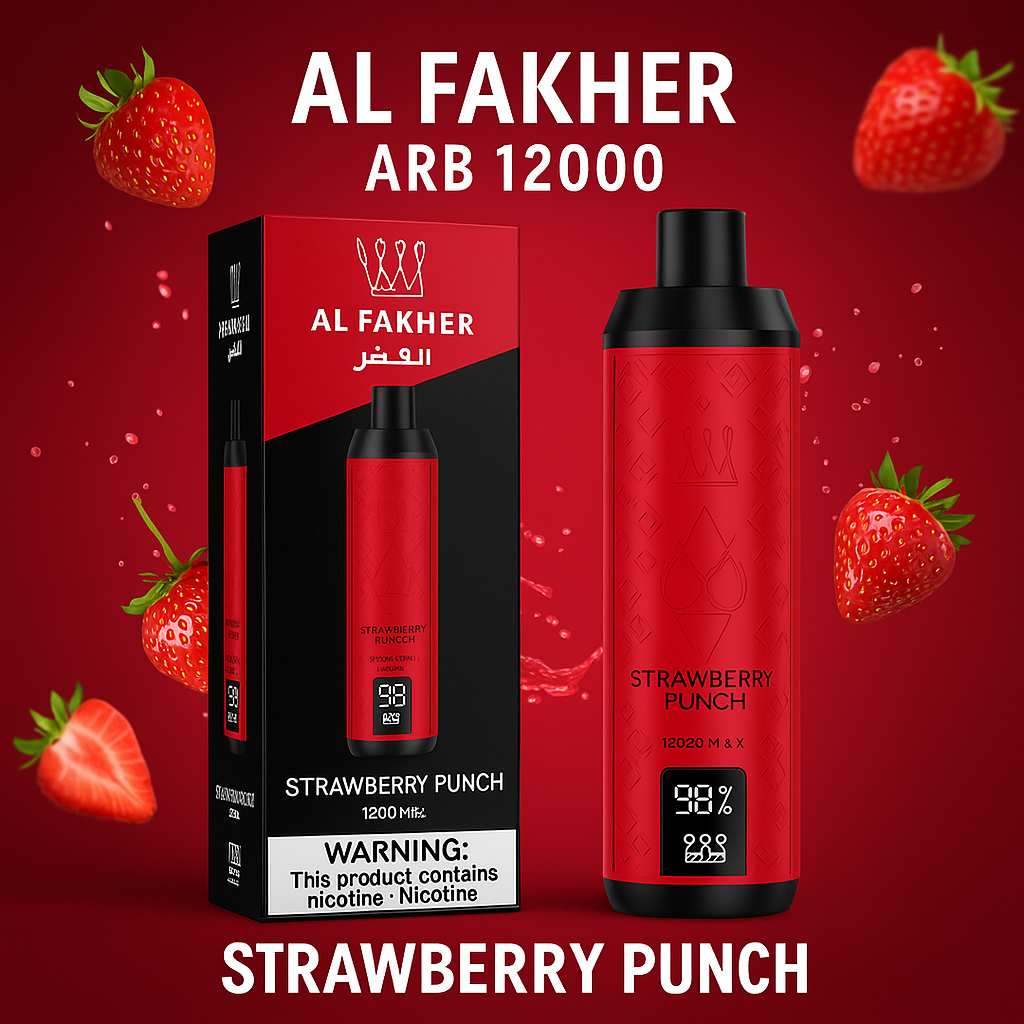 Al Fakher ARB 12000 Strawberry Punch disposable vape device