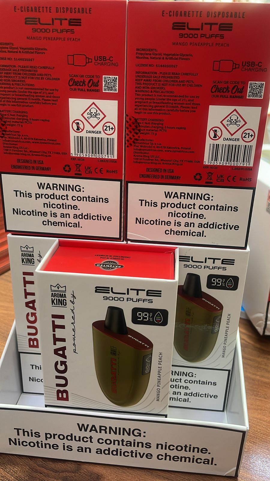 elf bar vape uk Aroma King BUGATTI TWINS DISPOSABLE VAPE 5000 5k puffs-$21.99 main image 0