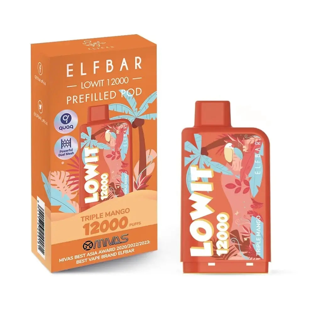 ELFBAR LOWIT 12000 Puffs Vape | Rechargeable Prefilled Pod vapeorder.in ELFBAR LOWIT 12000 Puffs Vape | Rechargeable Prefilled Pod vapeorder.in