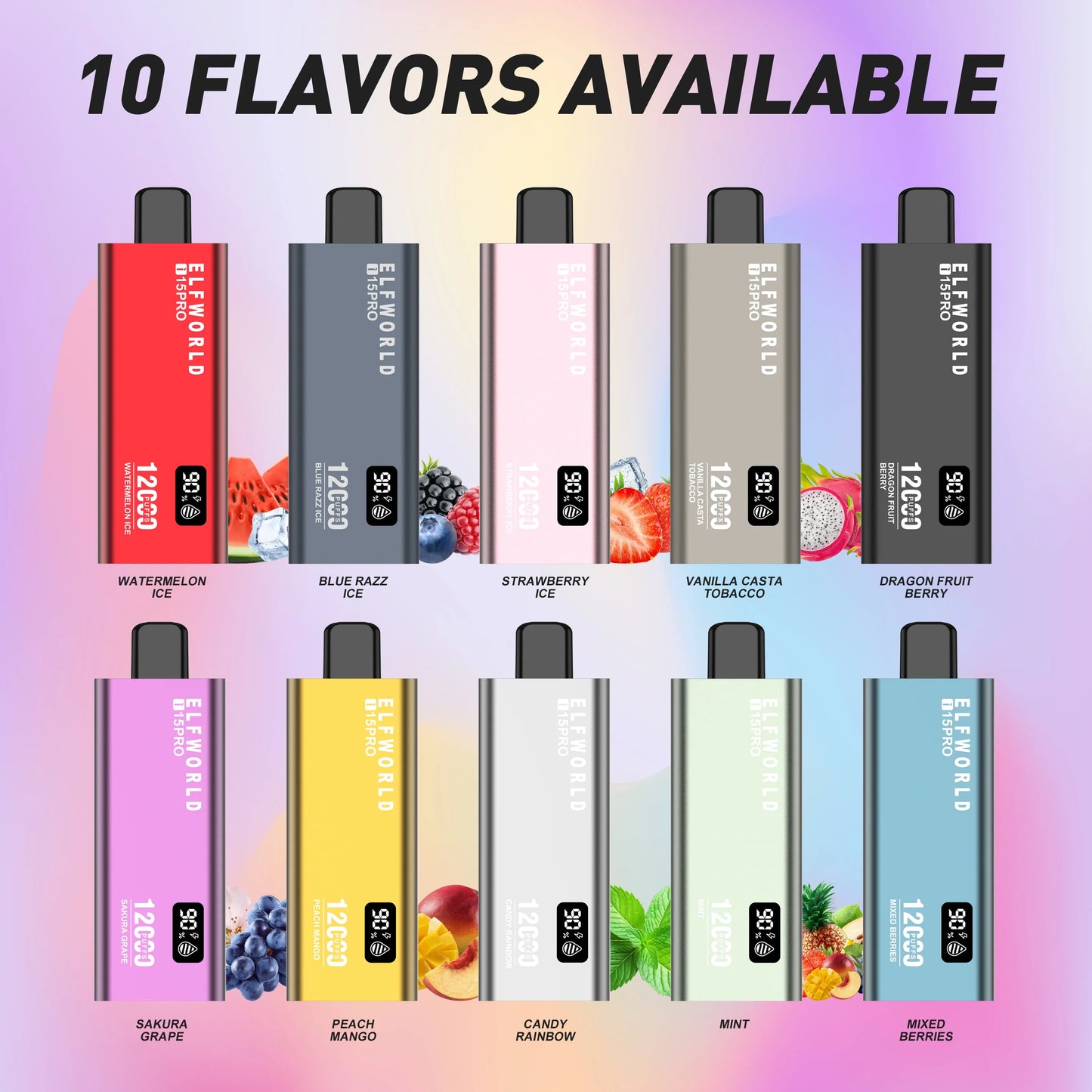 ELFWORLD i15PRO 12000 Puffs Vape | Premium Disposable  vapeorder.in