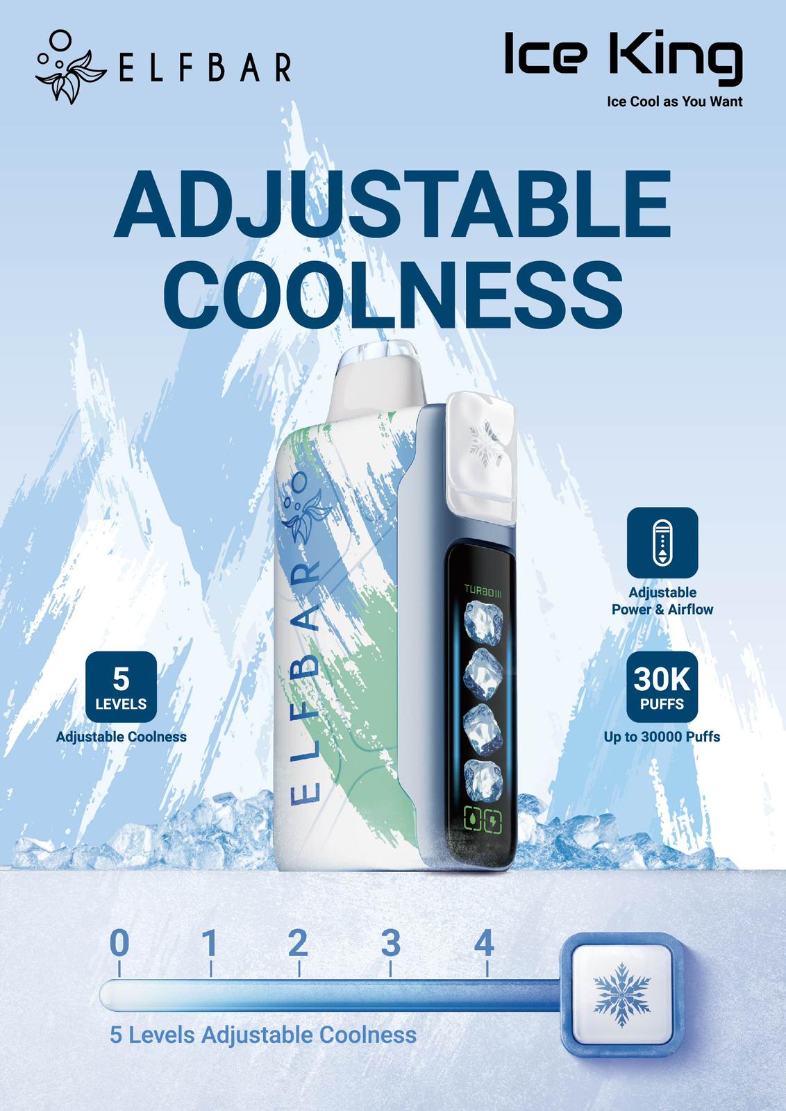 ELF BAR Ice King premium disposable vape device India