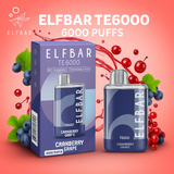 ElfBar TE6000 disposable vape Cranberry grape flavor