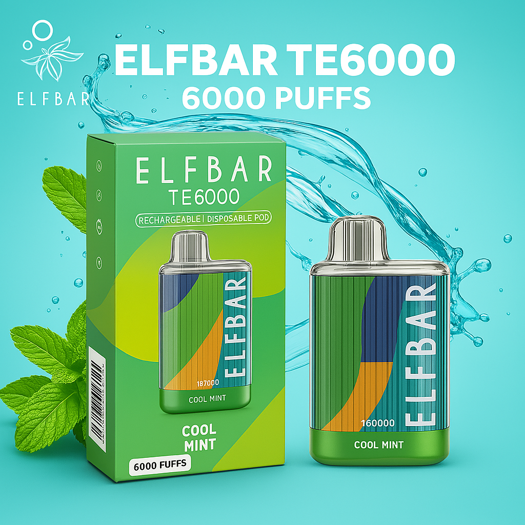 ElfBar TE6000 Rechargeable Disposable Vape | 6000 Puffs vapeorder.in ElfBar TE6000 Rechargeable Disposable Vape | 6000 Puffs vapeorder.in