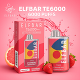 ElfBar TE6000 prefilled disposable vape Strawberry grapefruit flavor
