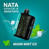 NATA SPACE-X 26000 Miami Mint Ice puff disposable vape product image