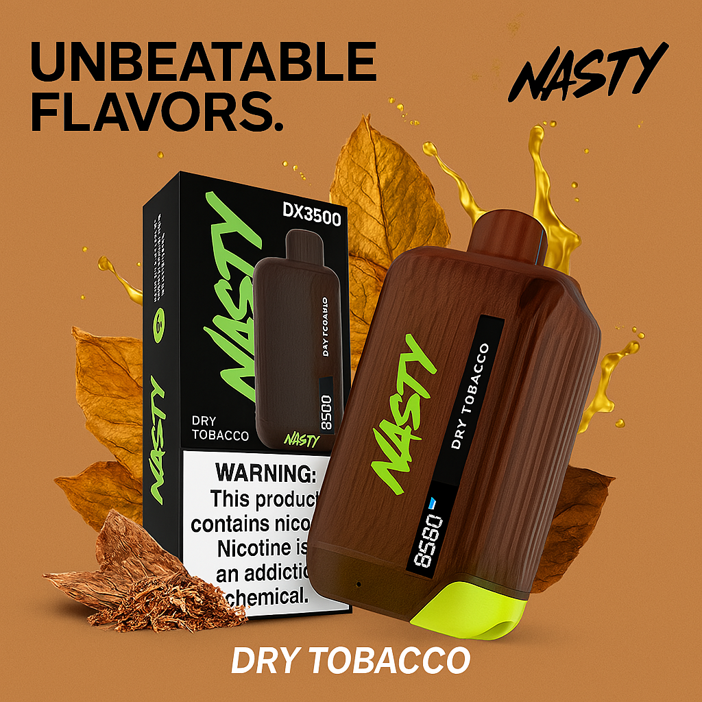 Nasty Bar 8500 Dry Tobacco puff disposable vape product image