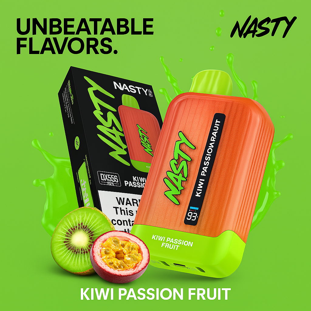 Nasty Bar 8500 Kiwi Passion Fruit puff disposable vape product image
