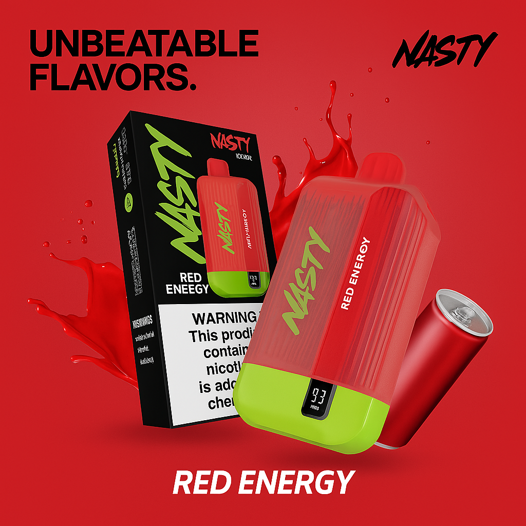 Nasty Bar 8500 Red Energy disposable vape device